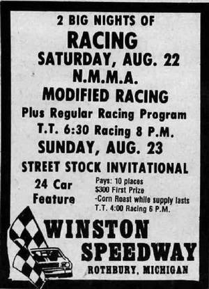 aug 19 1981 ad Winston Speedway, Rothbury